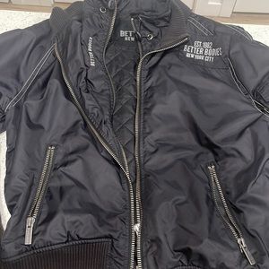 BETTER BODIES Men’s Bodybuilding Quilted Tactical Jacket. Excellent condition.